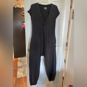 Free People Hot Shot V-neck Jumpsuit with Cut-out back
